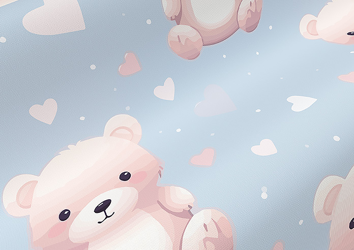Little Bear, Pastels - Roller Blind - Image 4